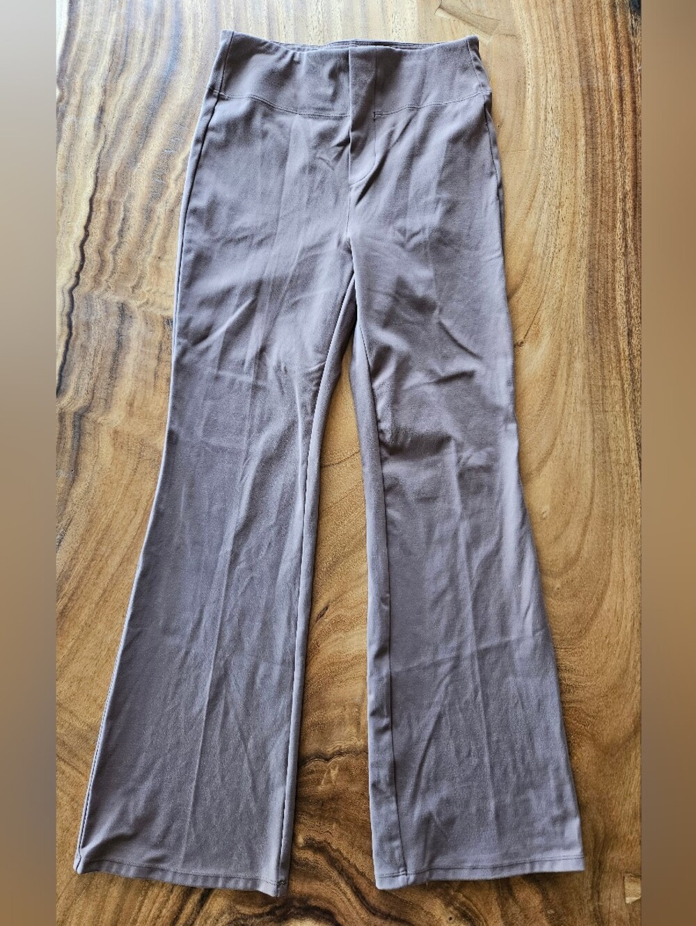 HALARA Brown High-Waist Flare Leg Pants
